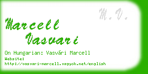 marcell vasvari business card