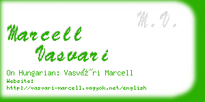 marcell vasvari business card